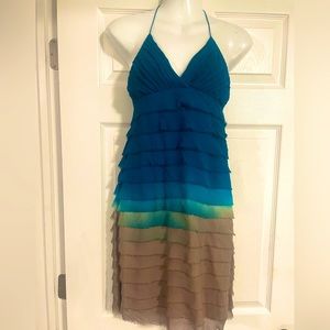 Bedo boho ombré silk dress size small